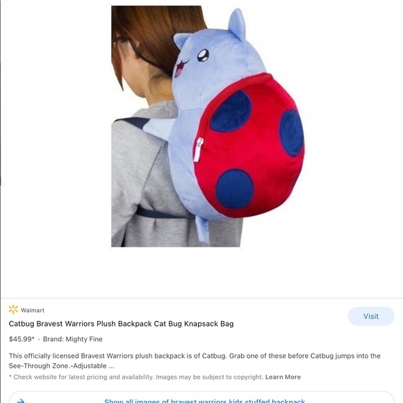 ‘Bravest Warrior’ Soft Catbag Knapsack - Picture 9 of 9